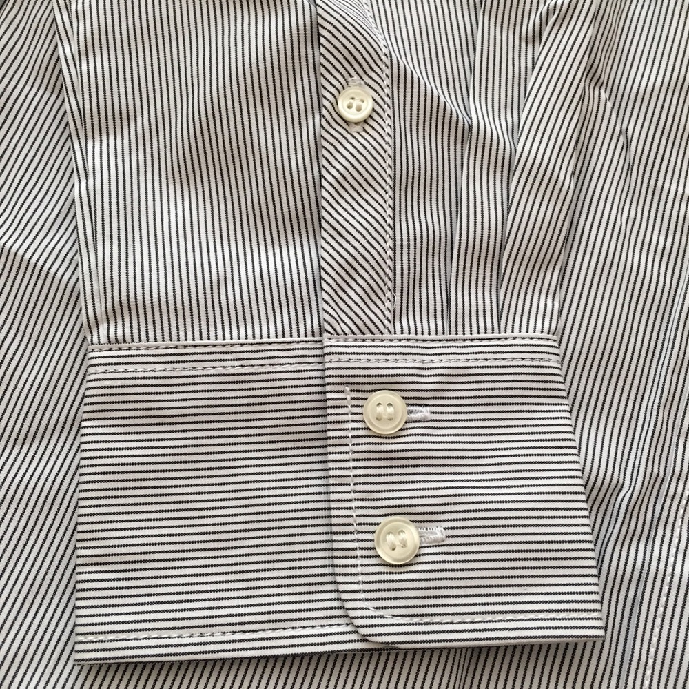 NWT J Crew Factory Pinstripe Button Down Shirt, M - Picture 4 of 4